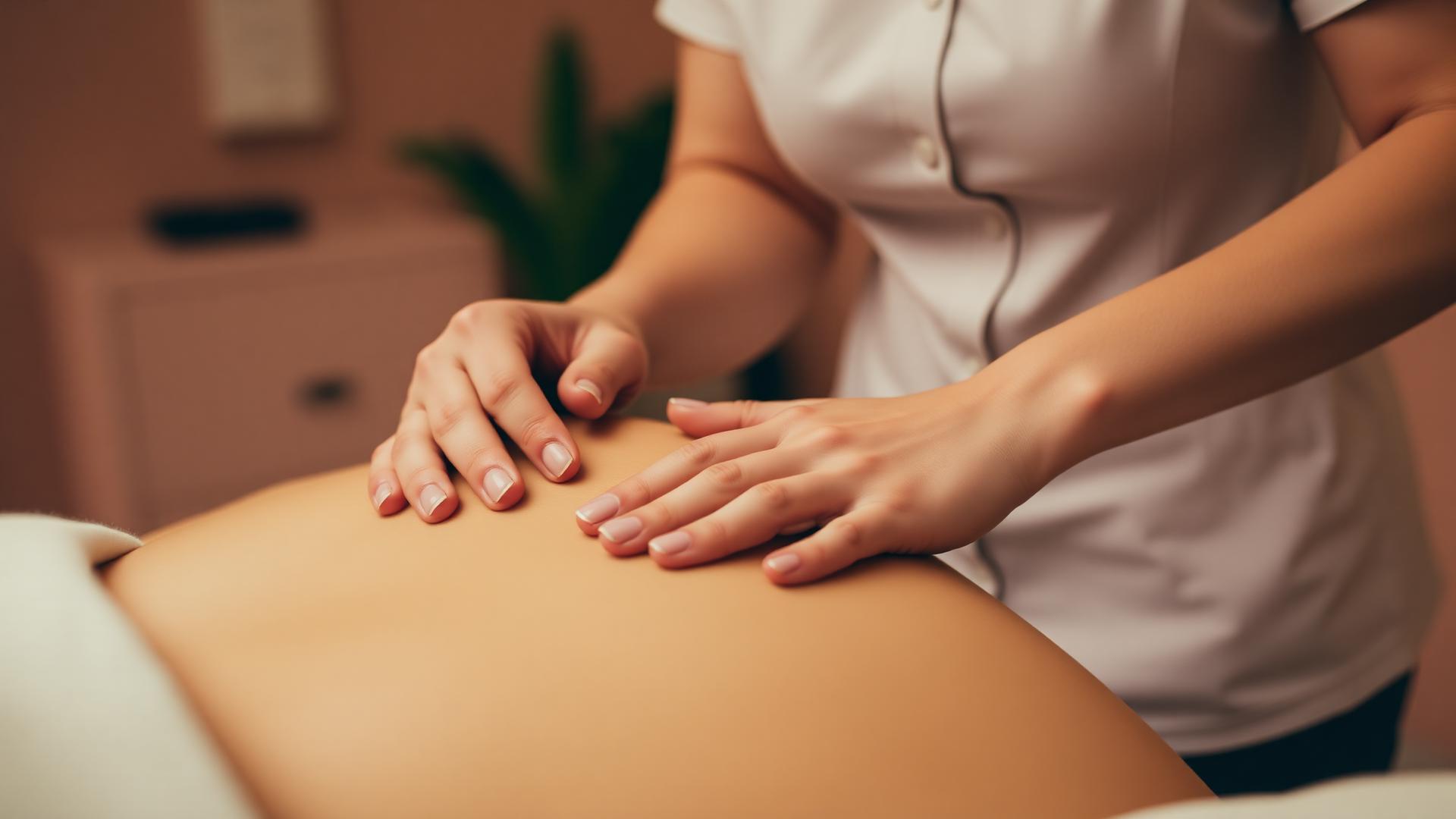 Atendimento de osteopatia no consultório